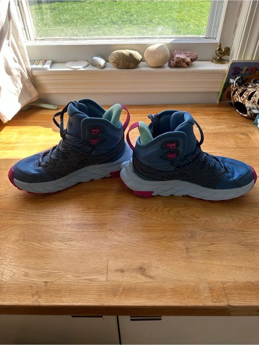Hoka Blue and Pink Women's Trail Sneakers size 6.5 LIKE NEW